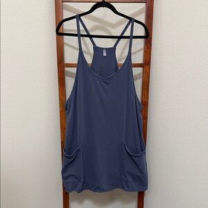 FP Movement by Free People Hot Shot Mini Dress In Blue Indigo Size XL